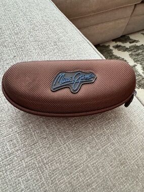 Maui Jim Brown Textured Hard Sunglass Case